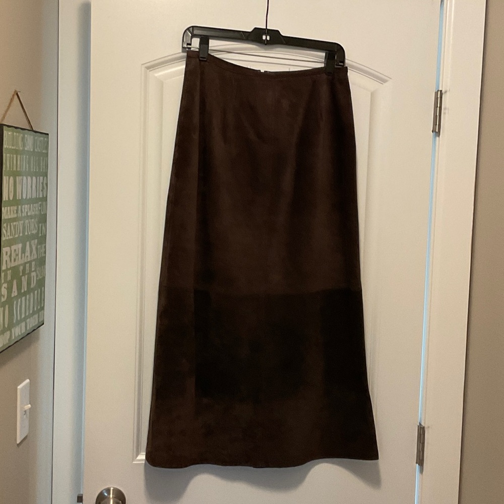 Style & Co. Dark Brown A-Line Skirt